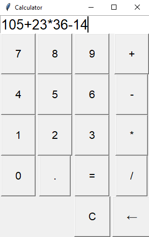 Tkinter: Python Tkinter simple calculator example. Part-2