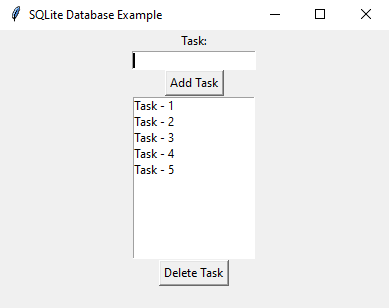 Tkinter: Python SQLite database with Tkinter. Part-2