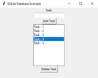 Tkinter: Python SQLite database with Tkinter. Part-3