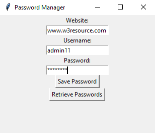 Tkinter: Python Tkinter password manager. Part-2