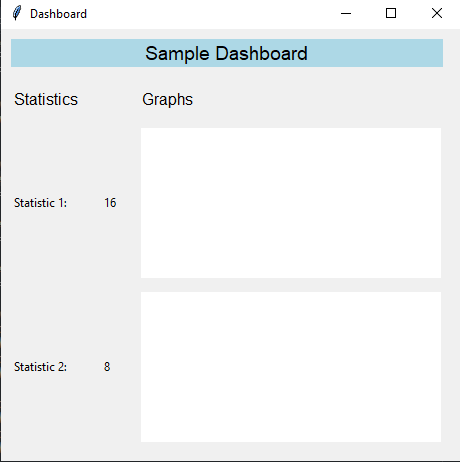 Tkinter: Create a dashboard with Python and Tkinter. part-1