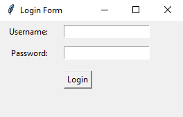 Tkinter: Create a Python login form with Tkinter's grid manager. part-1