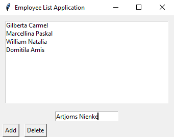 Tkinter: Create an employee list application with Python Tkinter. part-2