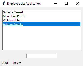 Tkinter: Create an employee list application with Python Tkinter. part-3