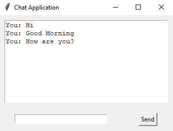 Tkinter: Create a chat application interface with Python Tkinter. part-2