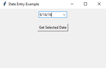 Tkinter: Python Tkinter date Entry widget: Selecting dates made easy. Part-1