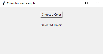 Tkinter: Effortlessly choose and display colors. Part-1