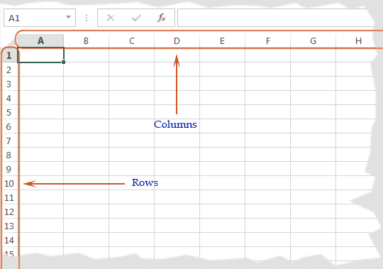 worksheet-basics-excel-2013-w3resource