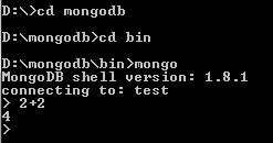 run mongo shell2