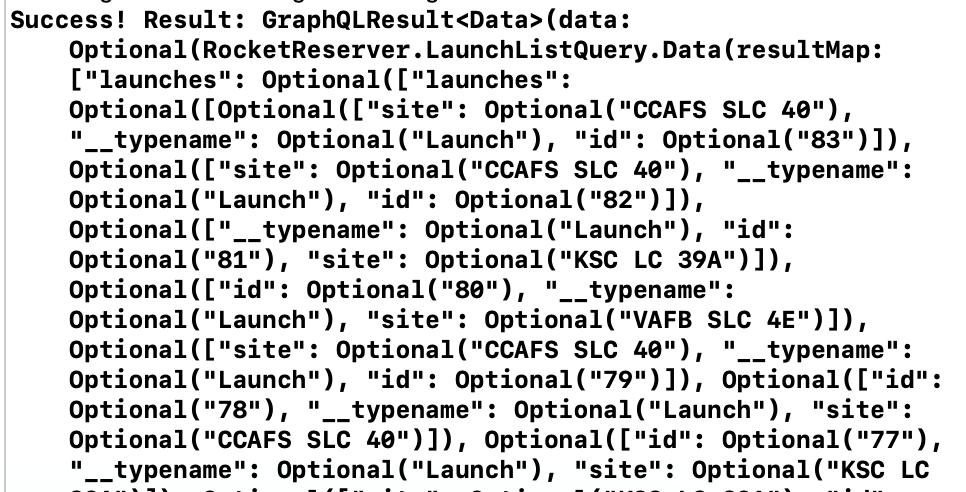 apollo graphql: running a test query image