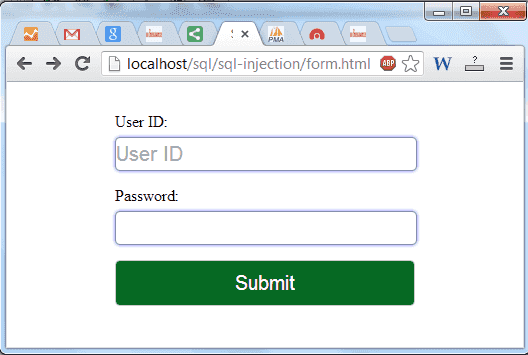 SQL Injection Tutorial - w3resource