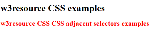 simple-example-CSS-adjacent-sibling-selector