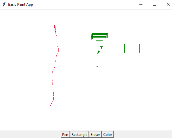Python: Simple Paint Application.