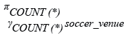 Relational Algebra Expression: Find the number of venues for EURO cup 2016.