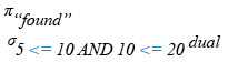 Relational Algebra Expression: SQL BETWEEN Operator.