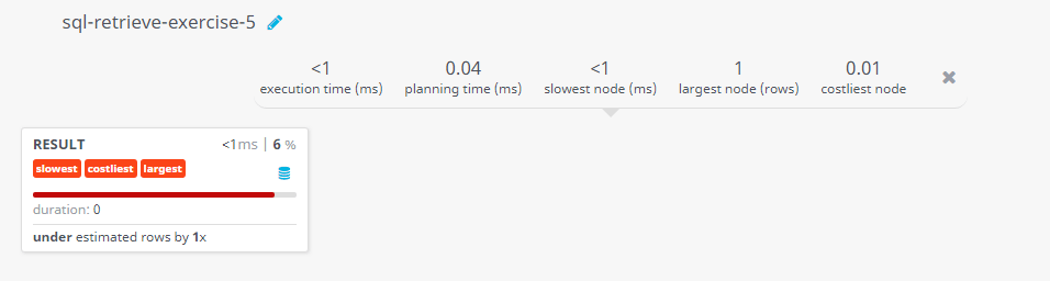 Query visualization of Display the result of an arithmetic simplification - Duration 