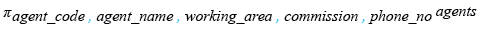 Relational Algebra Expression: SQL select all columns.