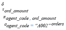 Relational Algebra Expression: SQL SELECT with DISTINCT on multiple columns and ORDER BY clause.