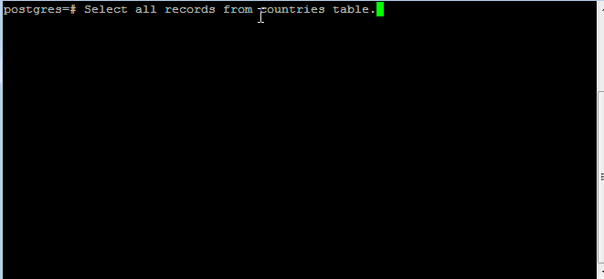 SQL Execution in SQL Tutorial of w3resource