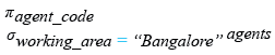 Relational Algebra Expression: Using IN operator with a Multiple Row Subquery.