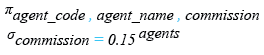 Relational Algebra Expression: SQLite Equal to ( = ) operator.