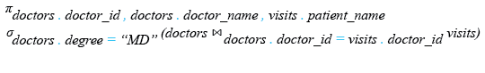 Relational Algebra Expression: SQLite INNER JOIN.