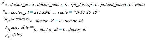 Relational Algebra Expression: SQLite INNER JOIN using three tables.