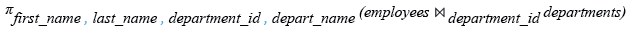 Relational Algebra Expression: SQLite JOIN.