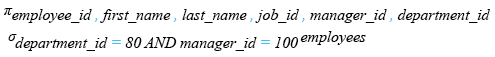 Relational Algebra Expression: SQLite Select Query WHERE with AND and OR.