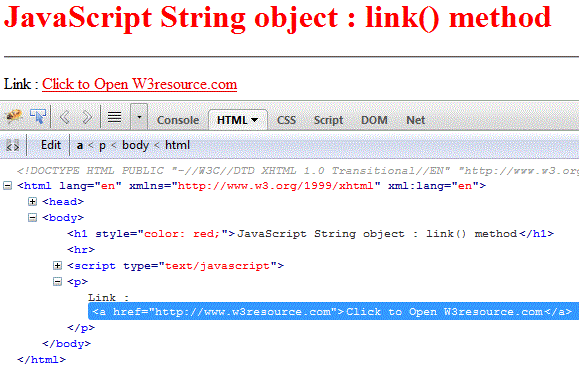 string html