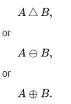 Python Sets: Create a symmetric difference.