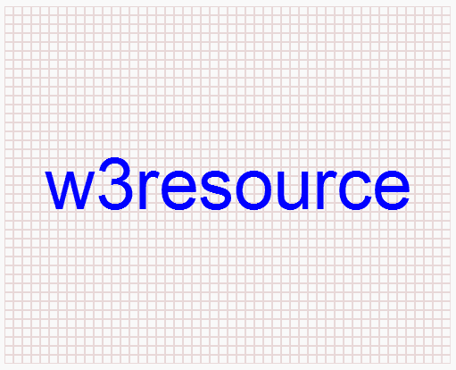 HTML5 Canvas Text W3resource HTML5 Canvas Text W3resource