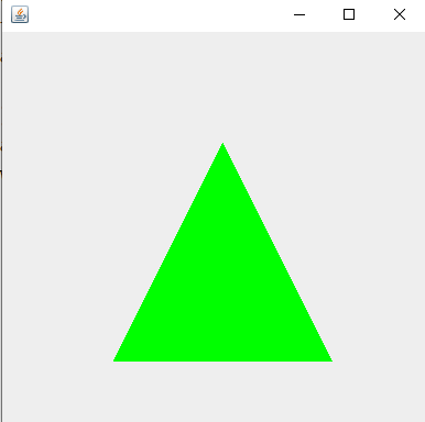 Output: Triangle Java
