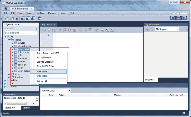 mysql trigger select  alter