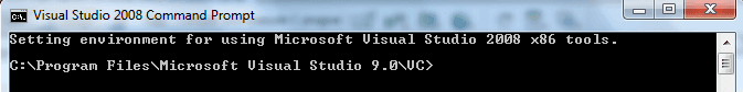 visual studio command prompt