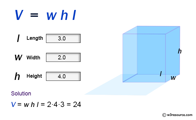 JavaScript Math: volume of a cuboid with values