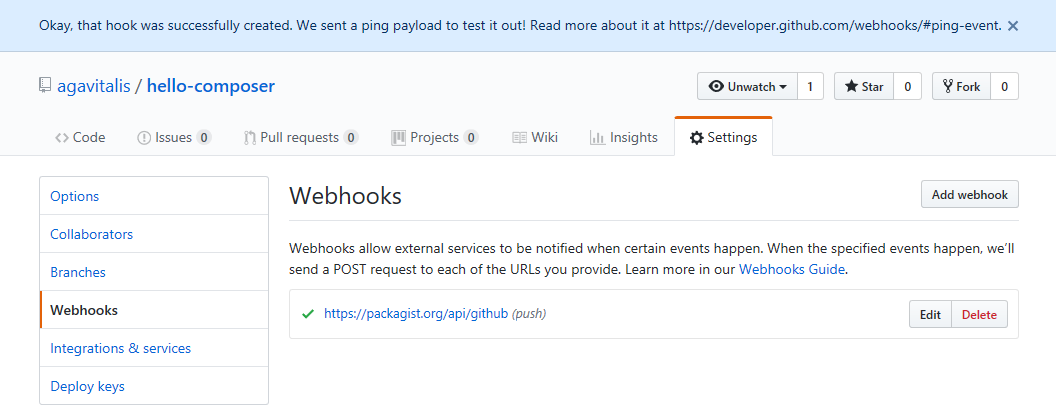 Activating webhook on github-2